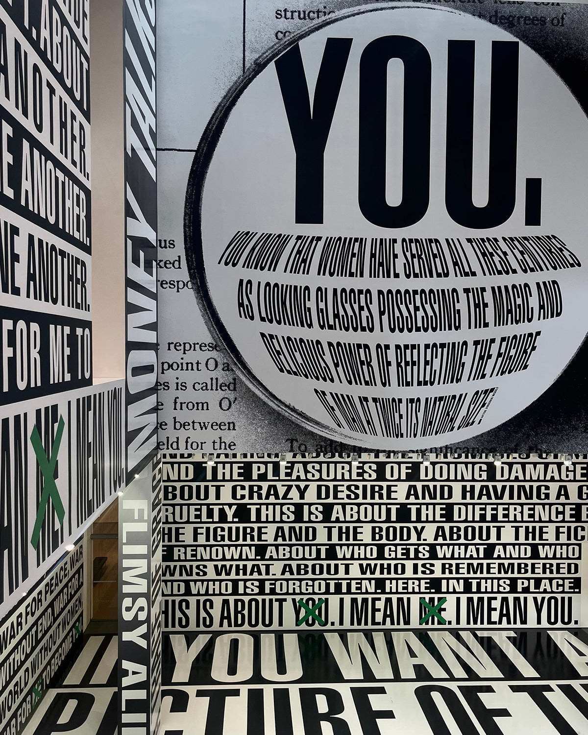 Visiting Barbara Kruger: THINKING OF YOU. I MEAN ME. I MEAN YOU